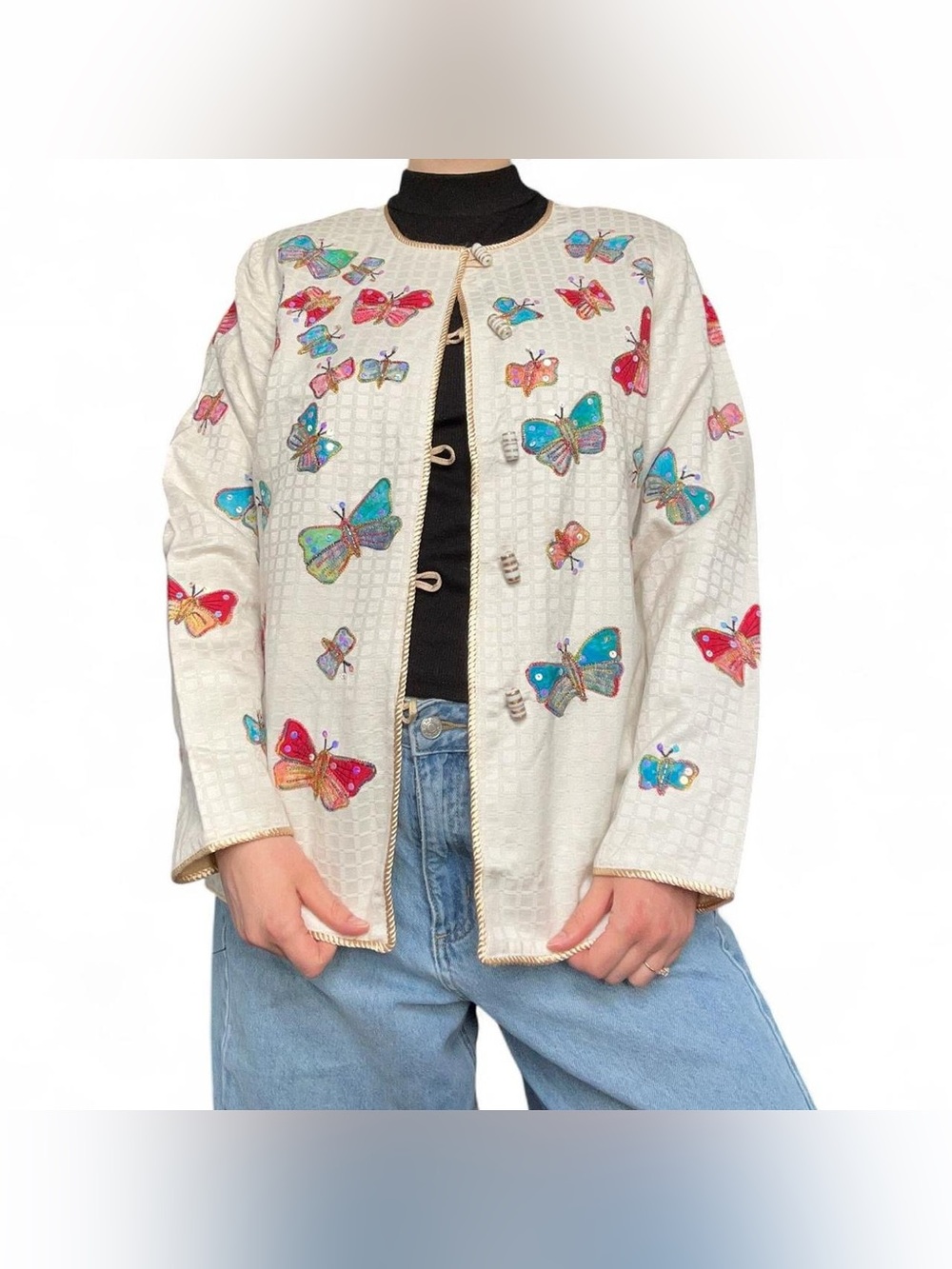 NWT Indigo Moon Butterfly Jacket